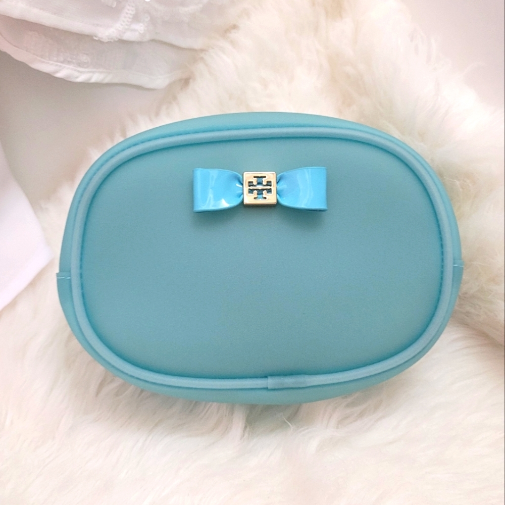 Tory Burch Jelly Bow Cosmetic Case
